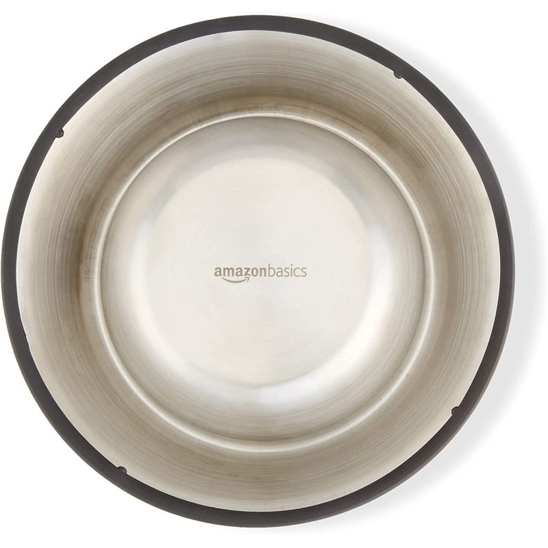 Durable stainless-steel food bowl for puppies, dogs, cats, or kittens