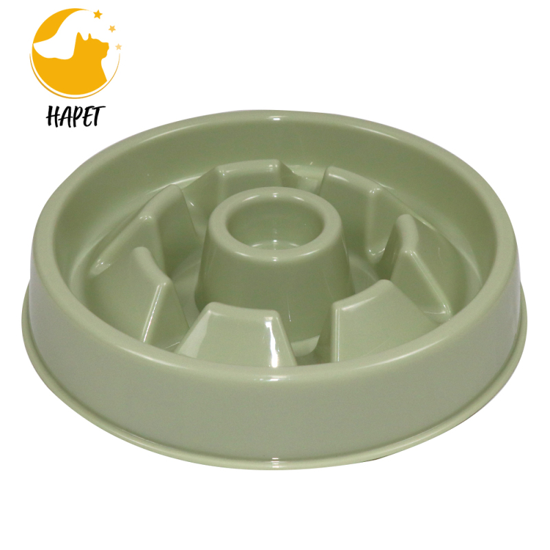 Stamen type slow food bowl preferably plastic pet dog and to protect stomach and prevent choking