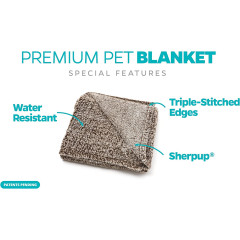 Ultimate Puppy Pet Blanket Water Resistant Sherpup Dog Blanket Made of Cozy
