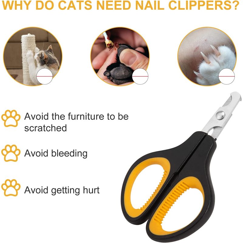 Dog Nail Clippers Trimmers Cat Claw Pet Nail Clippers Professional Ergonomic Anti-slip Small Animals Grooming Tool for Kitten