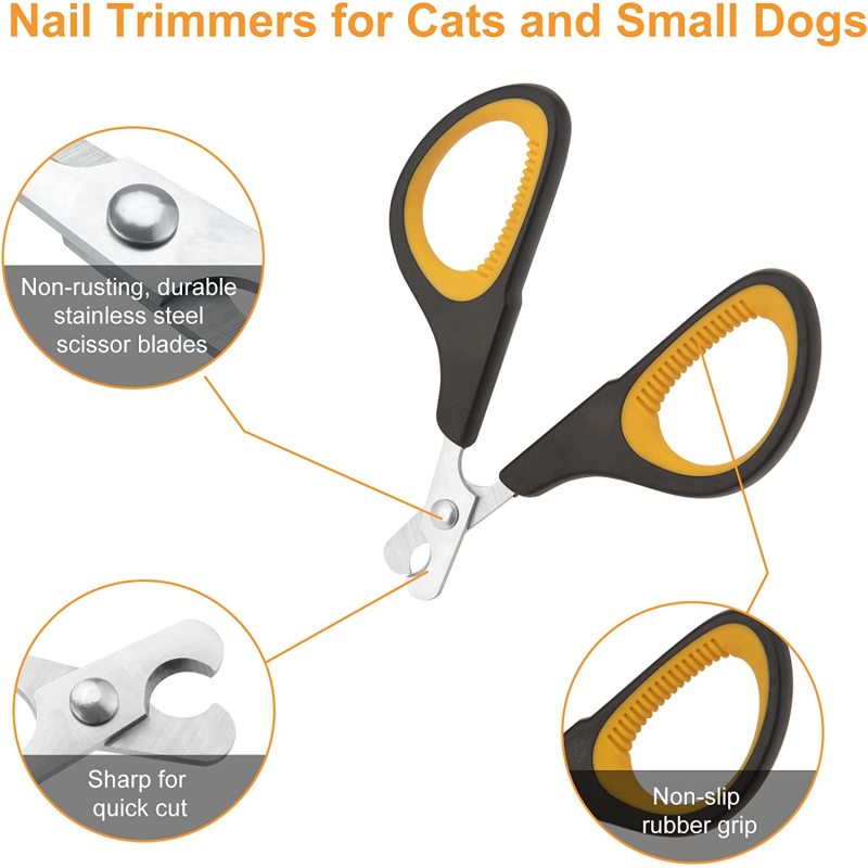 Dog Nail Clippers Trimmers Cat Claw Pet Nail Clippers Professional Ergonomic Anti-slip Small Animals Grooming Tool for Kitten
