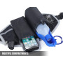Absorbing Dual Bungee Dog Waist Belt Leash with Reflective Stitches