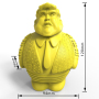 Donald Squeaky Dog Toy  Crazy Realistic Funny Natural Rubber Food Dispensing Small Medium Large Dogs