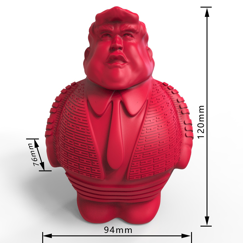 Donald Squeaky Dog Toy  Crazy Realistic Funny Natural Rubber Food Dispensing Small Medium Large Dogs
