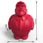 Donald Squeaky Dog Toy  Crazy Realistic Funny Natural Rubber Food Dispensing Small Medium Large Dogs
