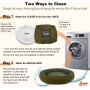 Round Dog Cat Dog Bed with Removable Washable Cover
