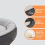 Round Dog Cat Dog Bed with Removable Washable Cover