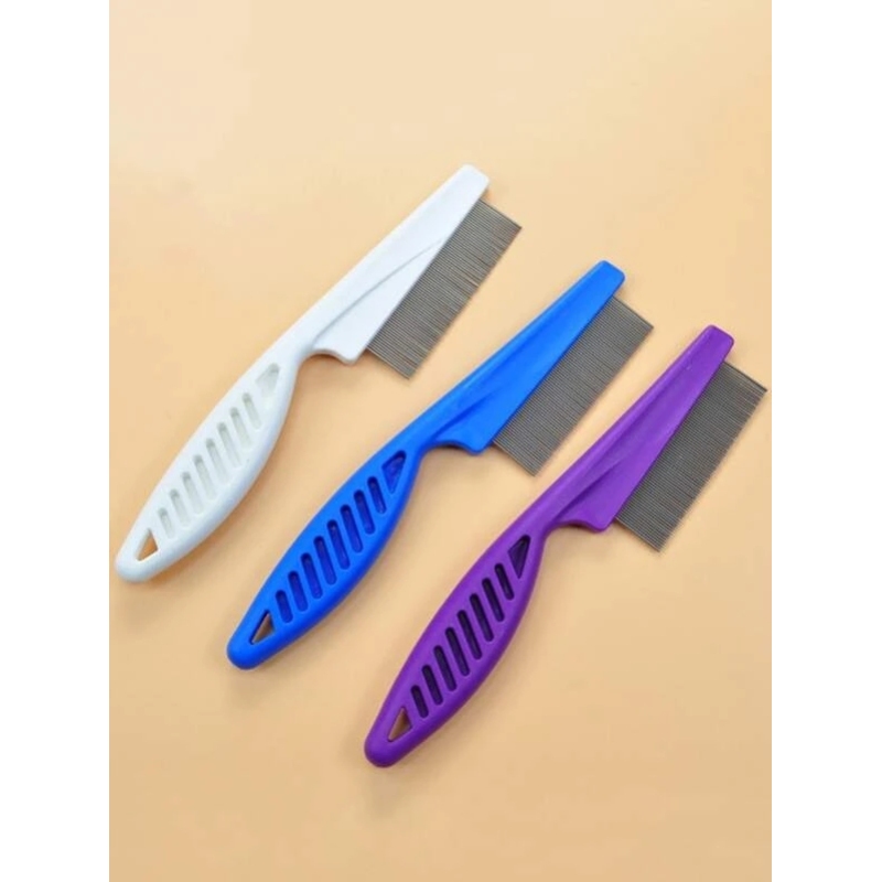 Pet Hair Products Comb Fine Tooth Stainless Steel Needle Flea Wholesale Comb