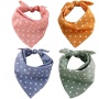 Dog Bandana Polka Dots Dog Kerchief Daily Triangle Bibs, Pink Green Blue Orange Scarfs Pet Birthday Gift, Adjustable