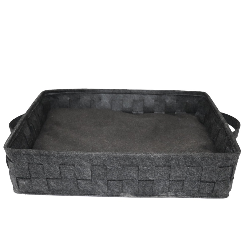 Cozy Cat Beds for Indoor Cats, Washable Pet Basket Bed with Removable Cushion Anti-Slip Bottom