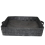 Cozy Cat Beds for Indoor Cats, Washable Pet Basket Bed with Removable Cushion Anti-Slip Bottom