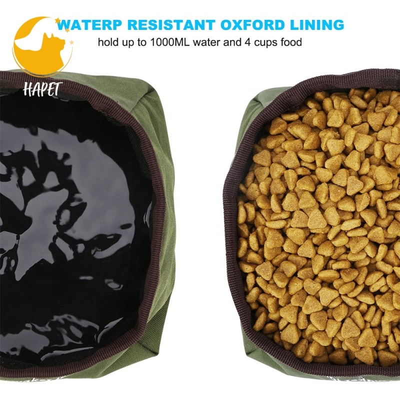 Dog Water Bottle Dog Bowls for Traveling Pet Food Container Collapsible, Outdoor Dog Water Bowls for hiking walking