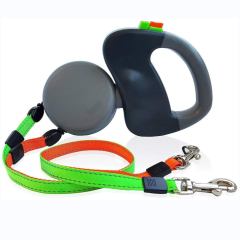 360 Degrees No Tangle Retractable Dog Leash Doggie Reflective For Walk 2 Pets up 360 Degrees No Tangle Retractable Dog Leash Doggie Reflective For Walk 2 Pets up
