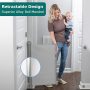 Hallways Use Mesh Safety Dog Gate Retractable Baby Extra Wide Safety Kids or Pets Gate In living Room