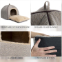 Self Warming Reversible Cat Dog Cushion Bed House Detachable Cave Tent Sleeping Bag Hooded Pet Bed Burrow Lounge Pet Condo