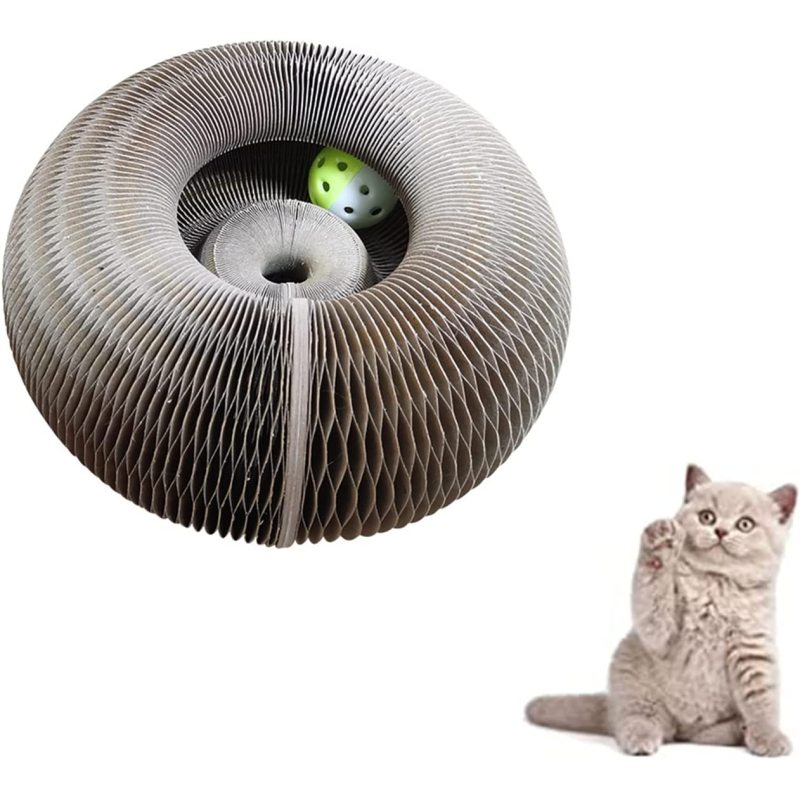 Interactive Training Exercise Recyclable Cat Scratching Board Play Toy Make Fun for Cat