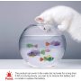 Interactive Robot Fish Toys for Cat/Dog(6 Pcs), Activated Swimming in Water with LED Light, Swimming Bath Plastic Fish Toy Gift