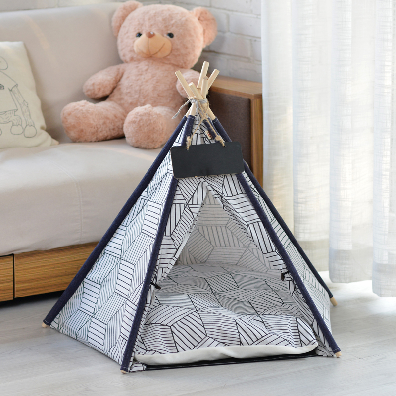 High Quality luxury Portable Wholesale Washable Indoor Party White Play Indian Kids Teepee Tent Pet Playing Sleeping Tent