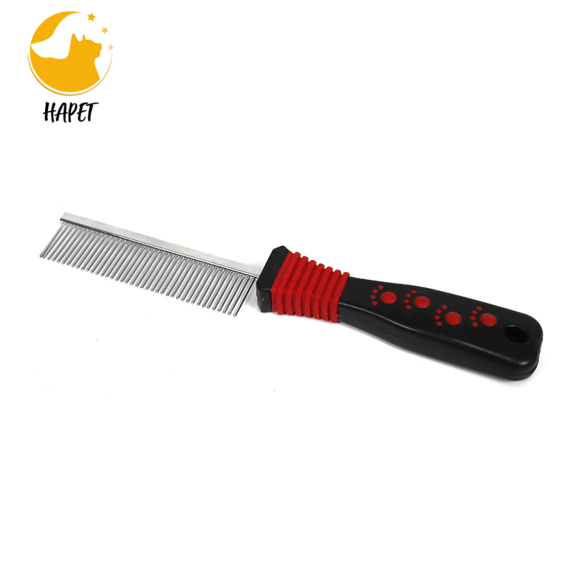 Pet Grooming Comb Cat & Dog Brush Anti-Slip Plastic Handle