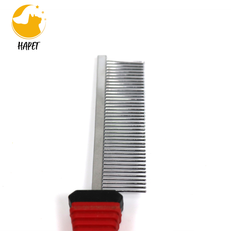 Pet Grooming Comb Cat & Dog Brush Anti-Slip Plastic Handle