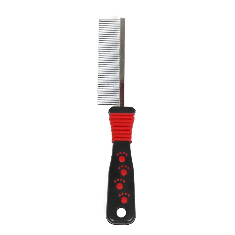 Pet Grooming Comb Cat & Dog Brush Anti-Slip Plastic Handle