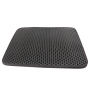 Manufacturer Wholesale Waterproof Black EVA Material Cat Litter Mat Easy Clean Double Layer Cat Litter Mat