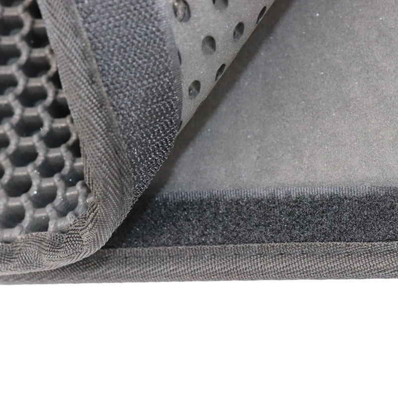 Manufacturer Wholesale Waterproof Black EVA Material Cat Litter Mat Easy Clean Double Layer Cat Litter Mat