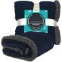 Waterproof Dog Blanket  Sherpa Fleece Pet Blanket Reversible Microfiber for Dog Bed Couch Sofa Cover