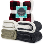 Waterproof Dog Blanket  Sherpa Fleece Pet Blanket Reversible Microfiber for Dog Bed Couch Sofa Cover