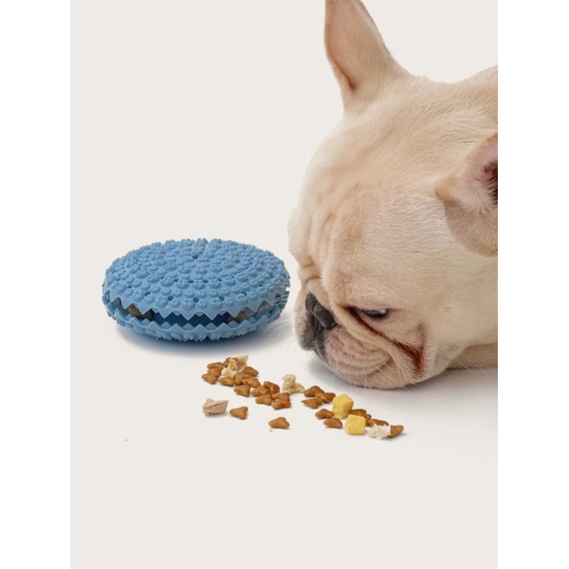 Pet leaky ball toy Elastic soft glue dog molar tooth cleaner Tooth leaky mouthpiece chew toy