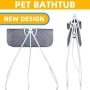 Pet Dog Grooming Bath Tub Folding Dog Bathtub Elevate Family Bath for Small and Medium Pets