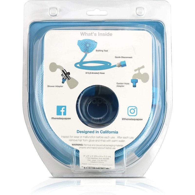 Pet Bathing Tool Pet Shower Sprayer & Scrubber in-One, Shower Bath Tub & Outdoor Garden Hose Compatible