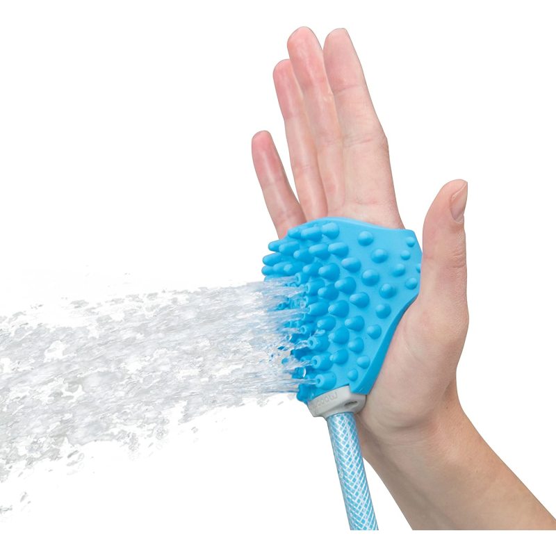 Pet Bathing Tool Pet Shower Sprayer & Scrubber in-One, Shower Bath Tub & Outdoor Garden Hose Compatible