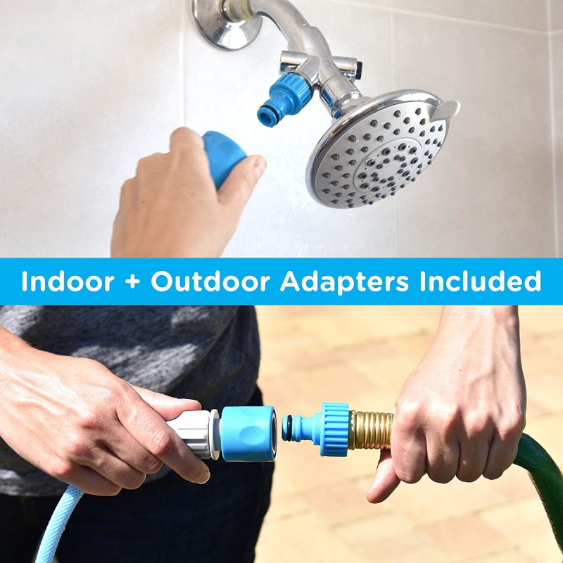 Pet Bathing Tool Pet Shower Sprayer & Scrubber in-One, Shower Bath Tub & Outdoor Garden Hose Compatible