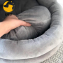 Cozy Pet Bed House Warm Cave Sleeping Bed Nest for Cats and Dogs