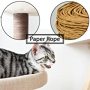 Cat Tree 35 Inches Wooden Cat Tower with Double Condos, Spacious Perch, Fully Wrapped Scratching Sisal Posts and Replaceable