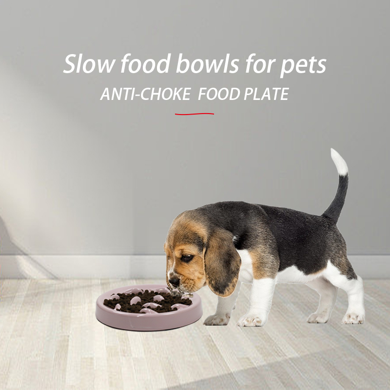 Fun Interactive Bloat Feeder Bowl Anti Choke Pet Slow Feeder Slow Feeder Bowl for Cats Dogs