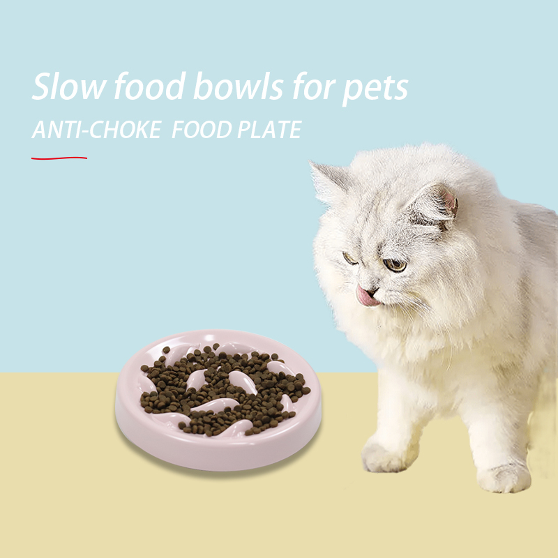 Fun Interactive Bloat Feeder Bowl Anti Choke Pet Slow Feeder Slow Feeder Bowl for Cats Dogs