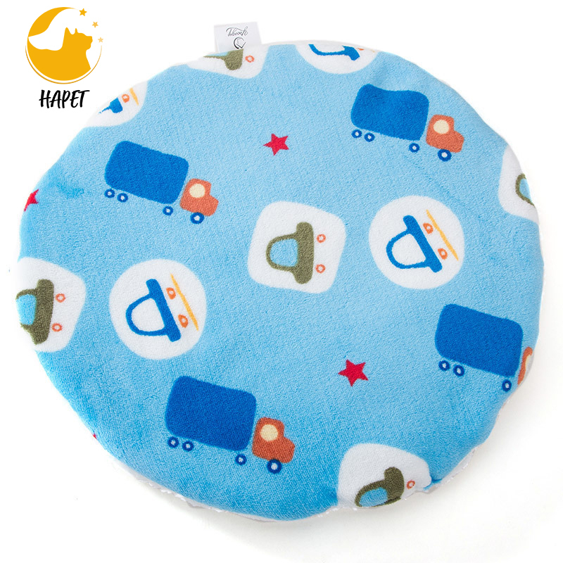 Ultra Soft Pet Bed with Cute Prints Reversible Fleece Crate Bed Mat Machine Washable Pet Bed Liner