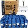 Supply Dog Poop Waste Bags with Dispenser and leash tie, Leak-Proof, Durable and Strong, Unscented
