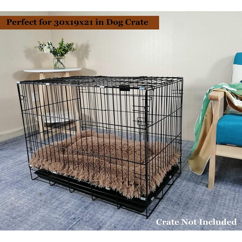 Plush Dog Bed Pet Cushion Crate Mat Comfy Kennel Anti-Slip Washable Pad