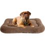 Plush Dog Bed Pet Cushion Crate Mat Comfy Kennel Anti-Slip Washable Pad