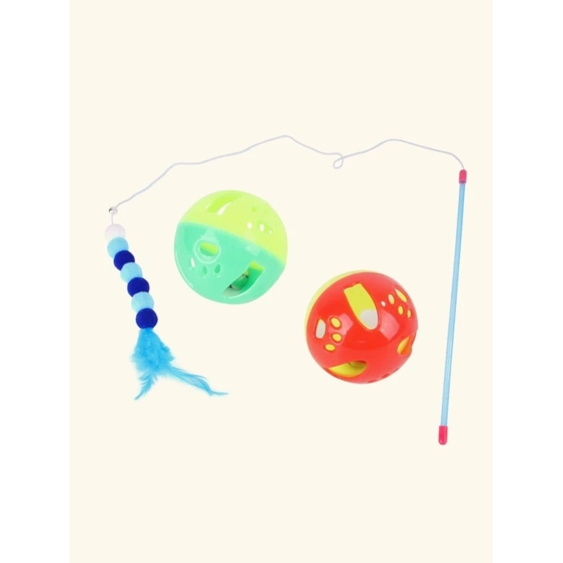 Pet Cat 12 sets cat Teaser Toy Set Stick Mouse Multi-style Combination toy set