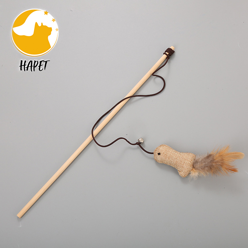 Funny Cat Kitten Pet Play Toy Cat Catcher Teaser Stick Chaser Wand Interactive Toy