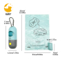 Dog Poop Waste Bag Holder Dispenser with LED Flashlight Pet Products