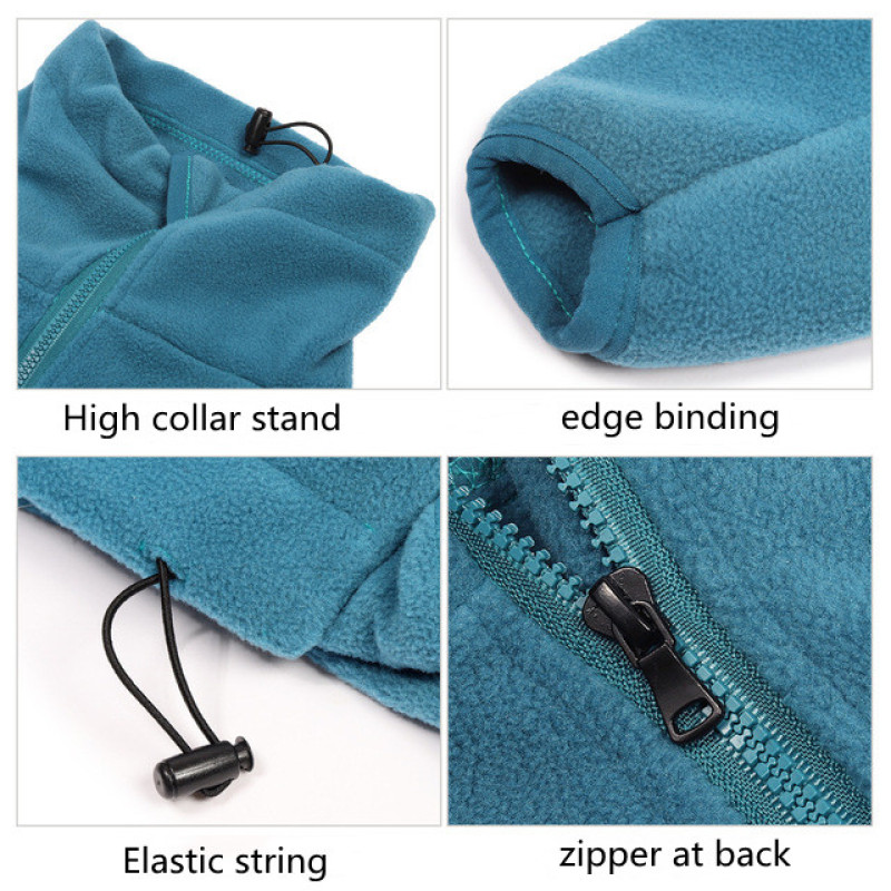 Turtleneck Pet Warm Coat for Dogs Fleece Sport warm  4 Legs Jumpsuit for Pets Cats Winter Full Cover sportswear