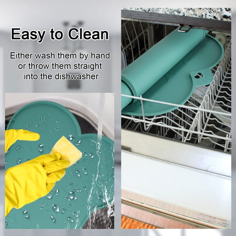 Waterproof Silicone Rubber Dog Mat for Food and Water