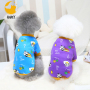 Dog Printing  Shirt Breathable Pet Apparel Colorful Puppy Sweatshirt  Clothes for Small to Medium