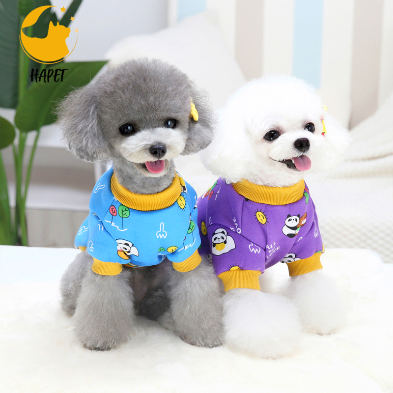 Dog Printing  Shirt Breathable Pet Apparel Colorful Puppy Sweatshirt  Clothes for Small to Medium