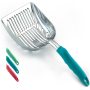 Premium Multicat Cat Litter Scoop | Solid Metal | Litter Box Tray Pan Sifter